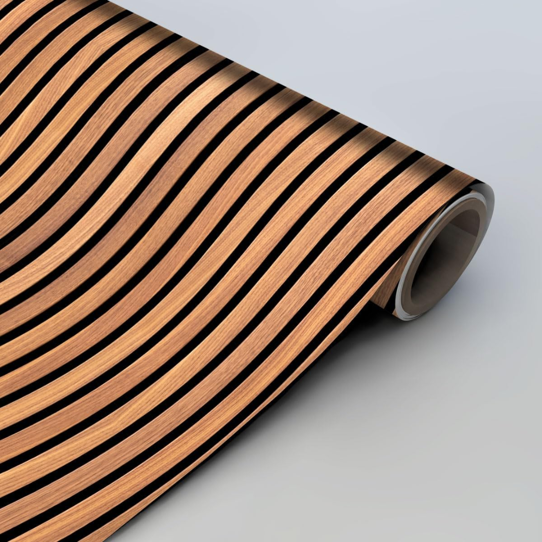 Self-Adhesive 3D Wall Panels with Wood Effect