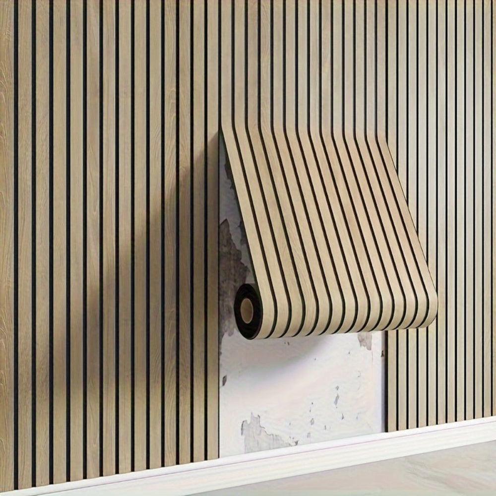 Self-Adhesive 3D Wall Panels with Wood Effect
