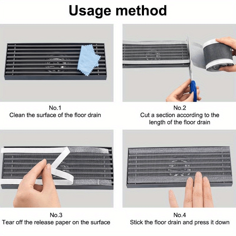 Self-adhesive drain protection grid 5 m
