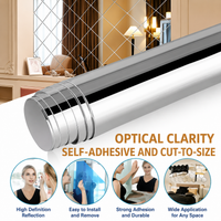Self-Adhesive Mirror Film | Shatterproof & Cuttable | Crystal Clear