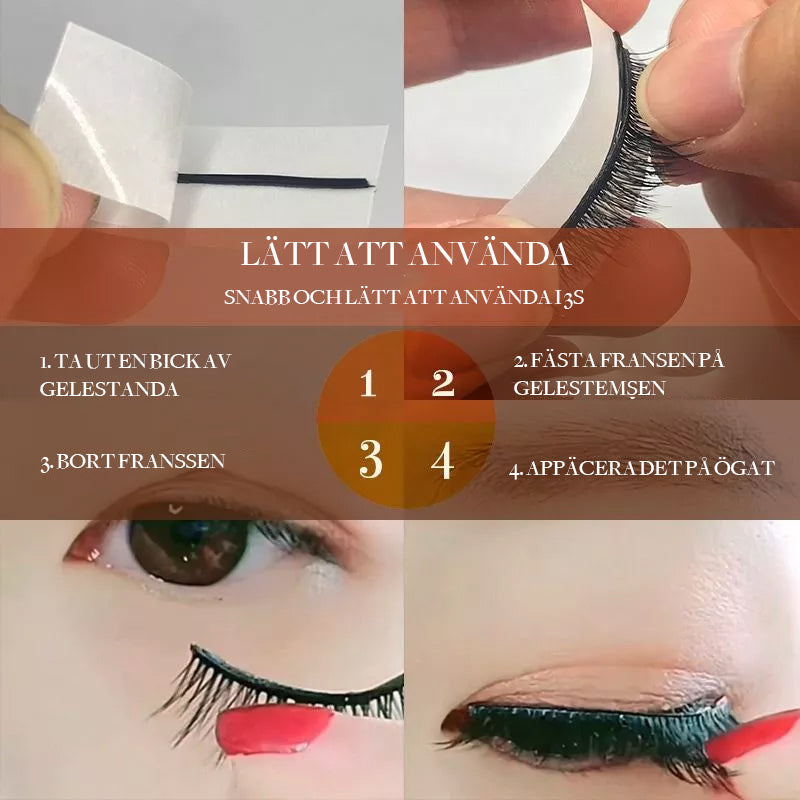 Self-Adhesive Reusable Eyelashes for Women