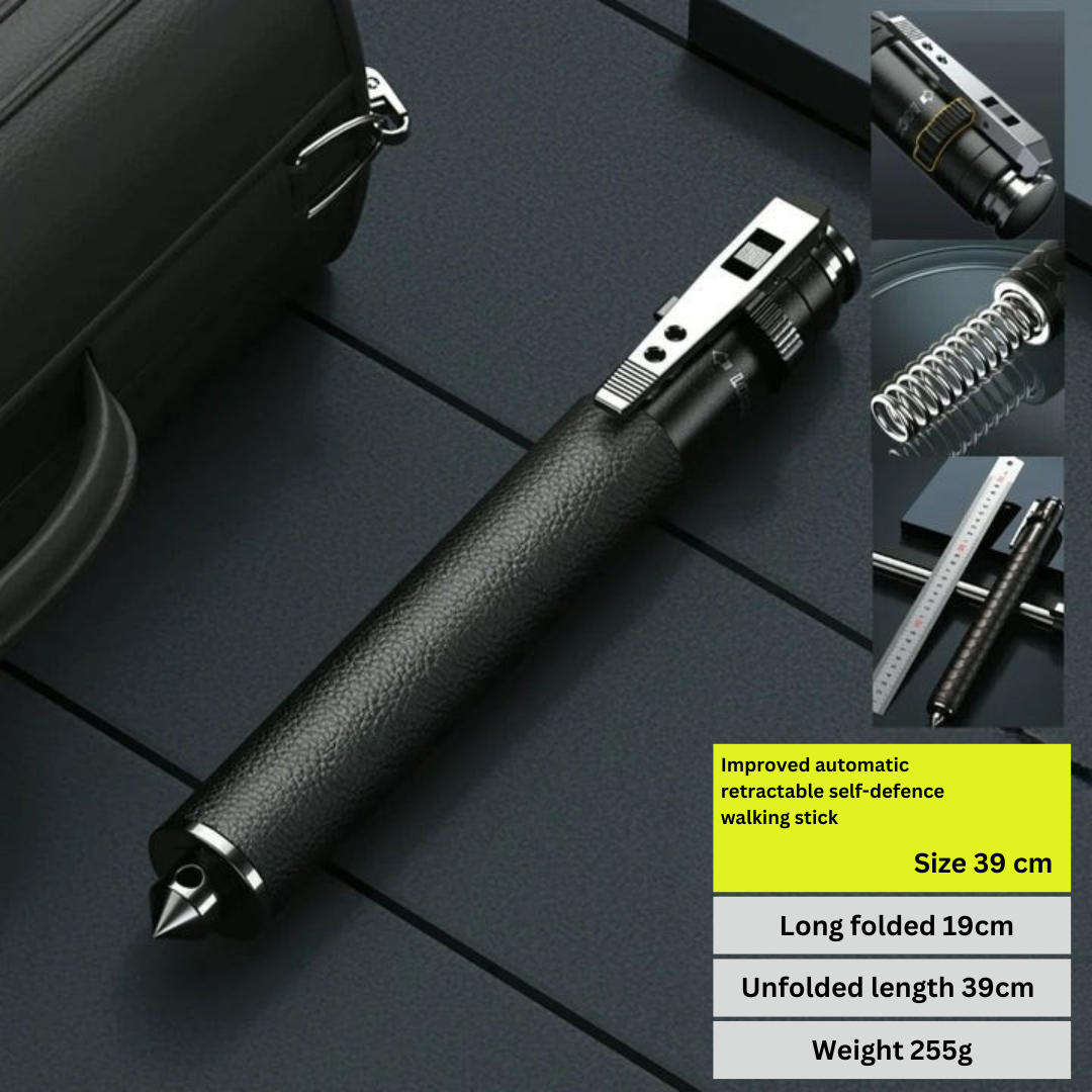Self-Defense Walking Stick - Automatic & Anti-Slip Grip