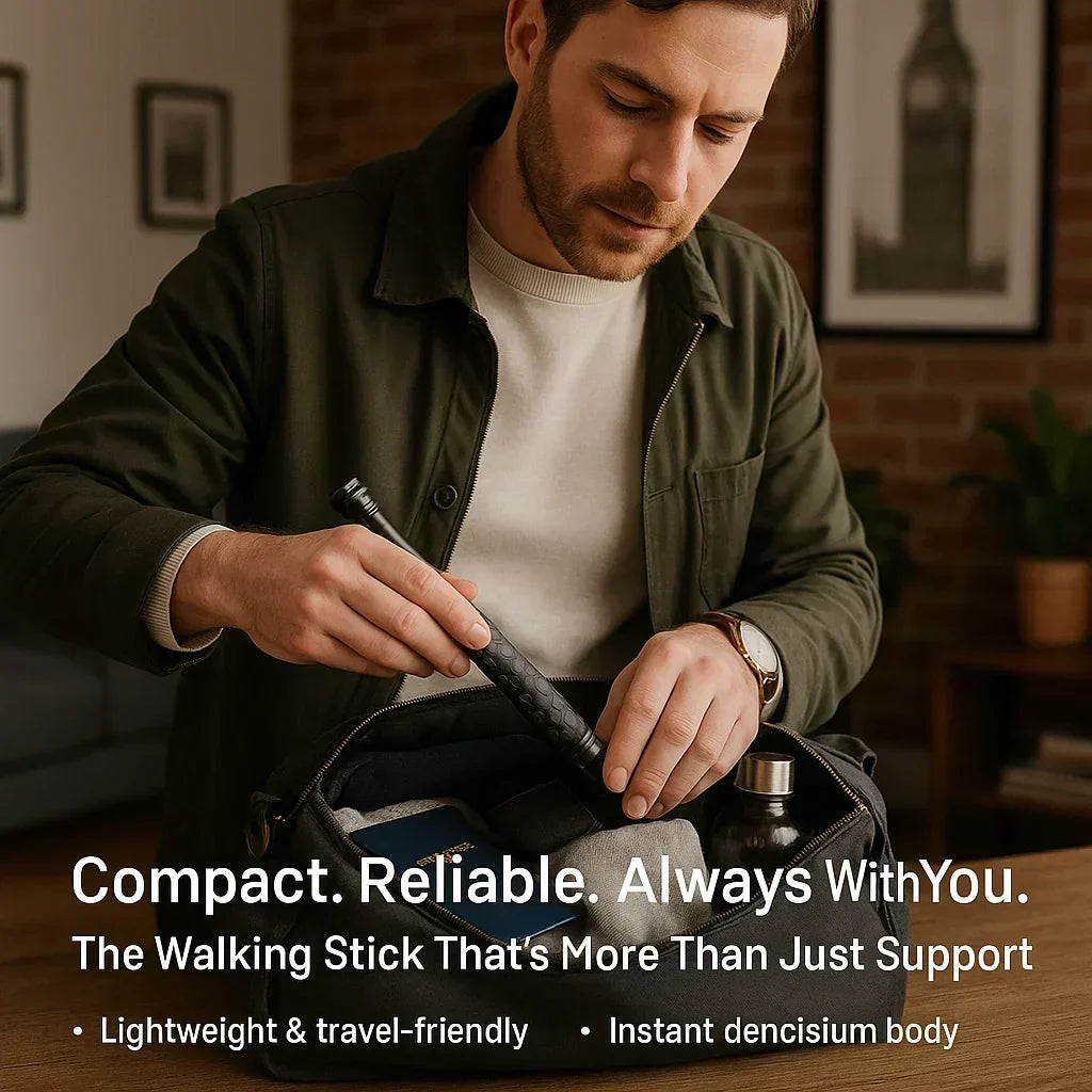 Self-Defense Walking Stick - Automatic & Anti-Slip Grip