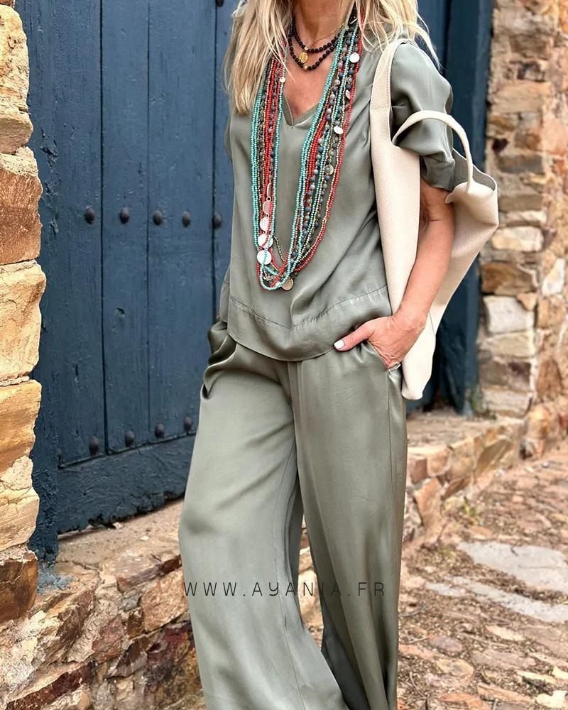 Set with Blouse and Pants