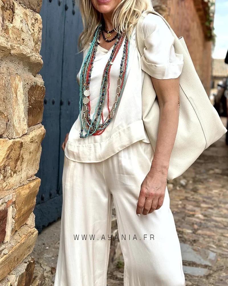 Set with Blouse and Pants