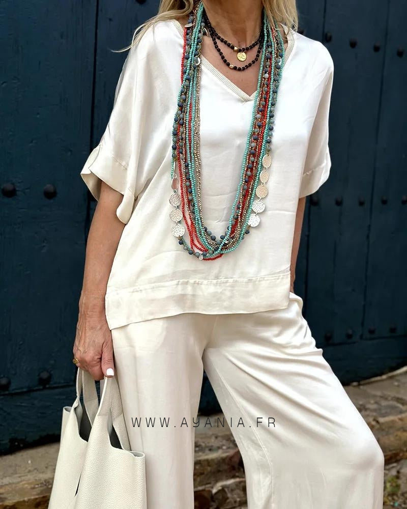 Set with Blouse and Pants