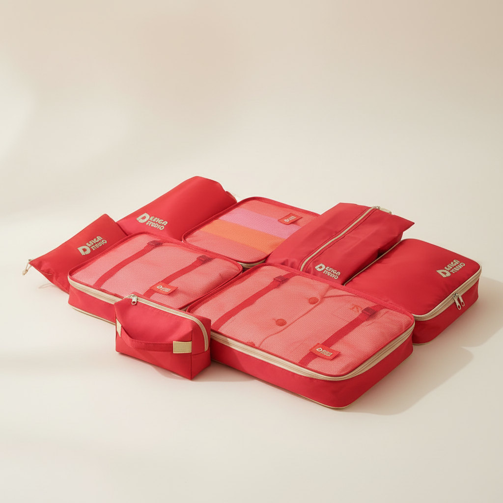 Seven Piece Travel Organizer Set