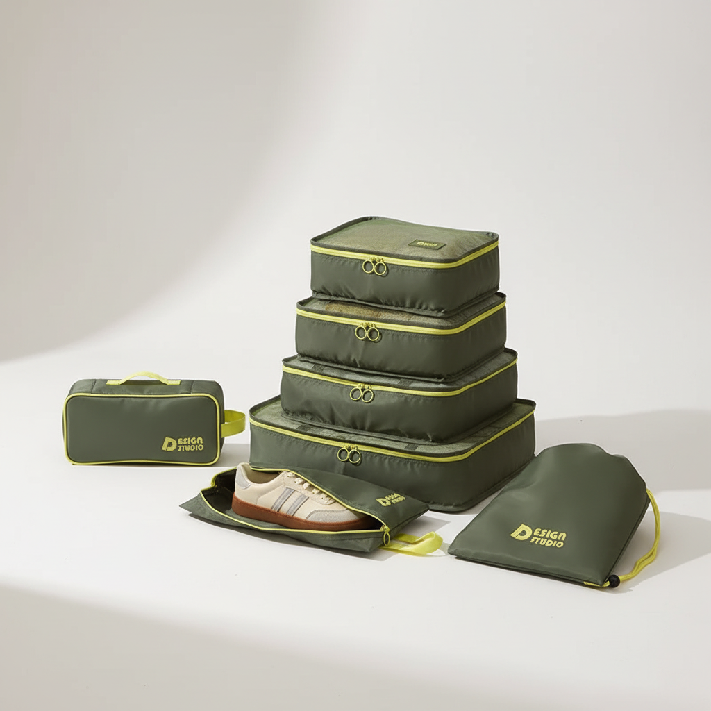 Seven Piece Travel Organizer Set