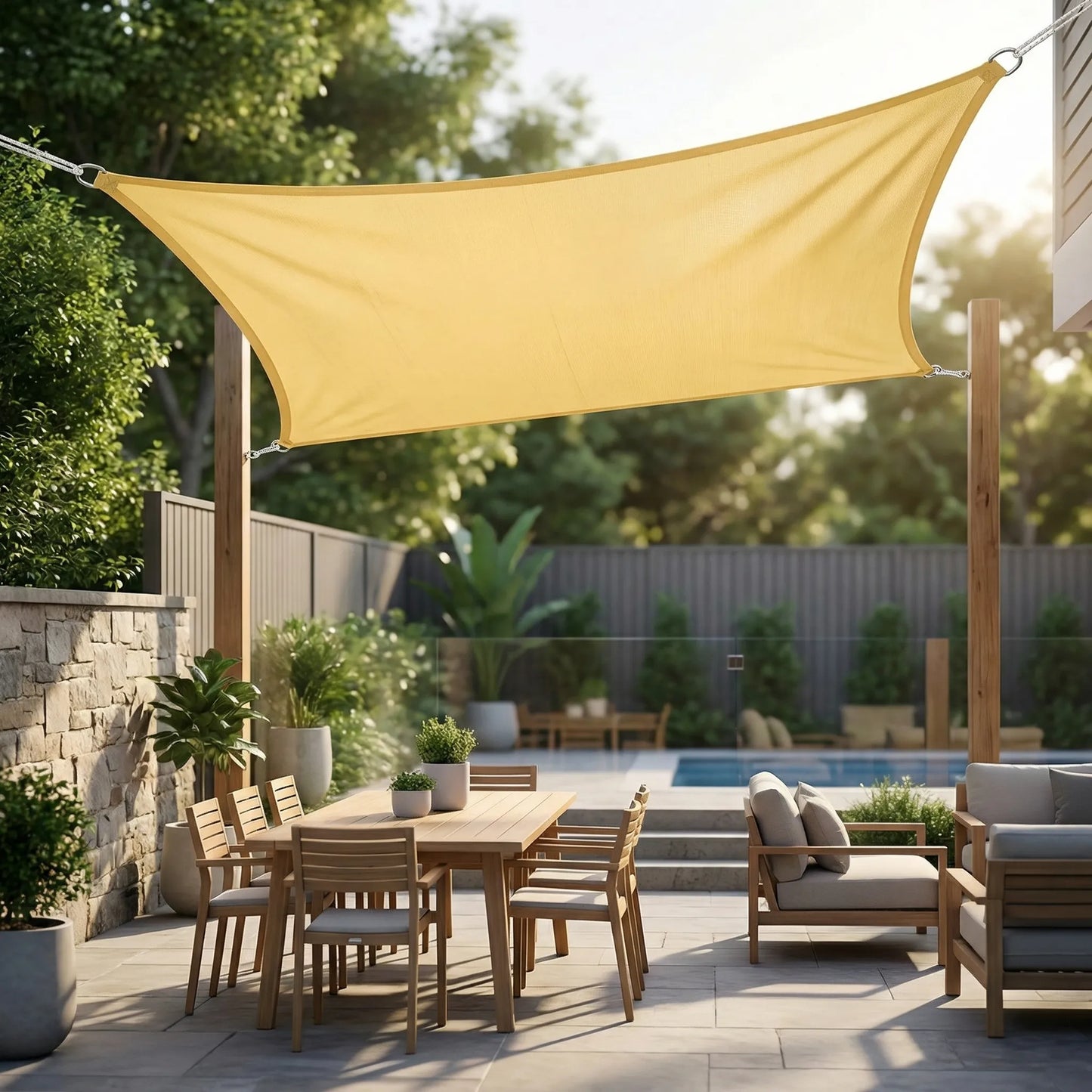 Shadeara Rectangular Sun Shade Canopy