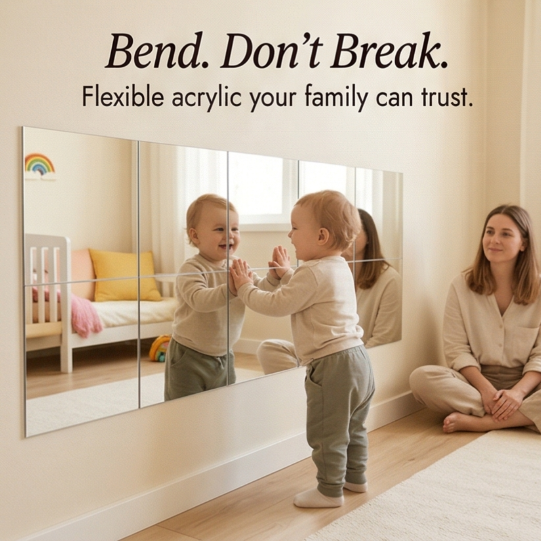 Shatterproof Full Length Wall Mirror Tiles