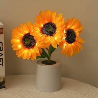 Shimmering Sunflower LED Table Lamp