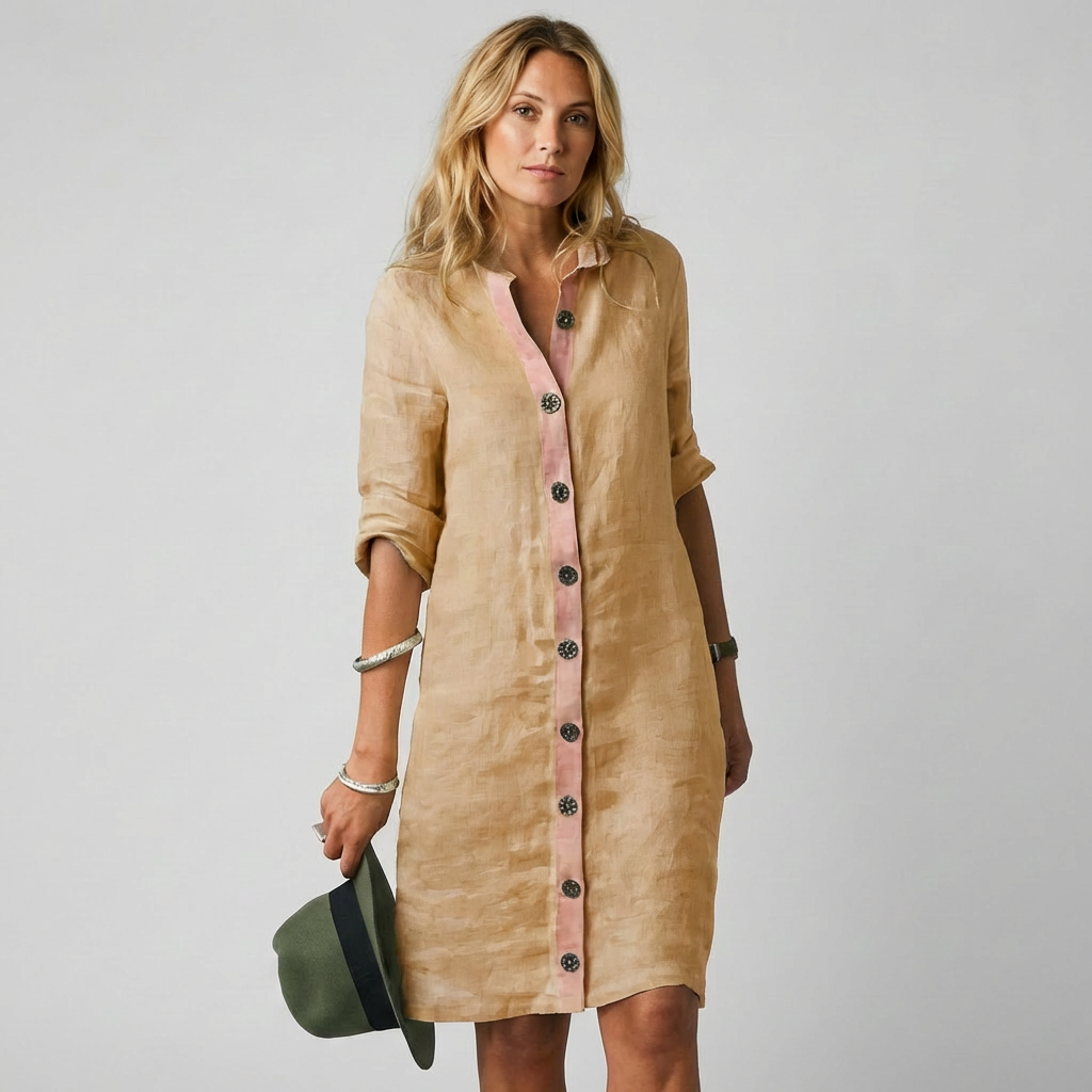 Shirt Dress - Button Front Midi