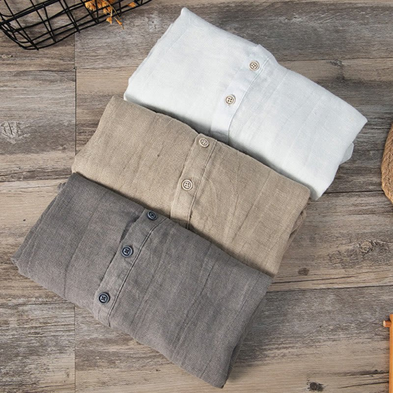 Short Sleeve Half Button Shirt