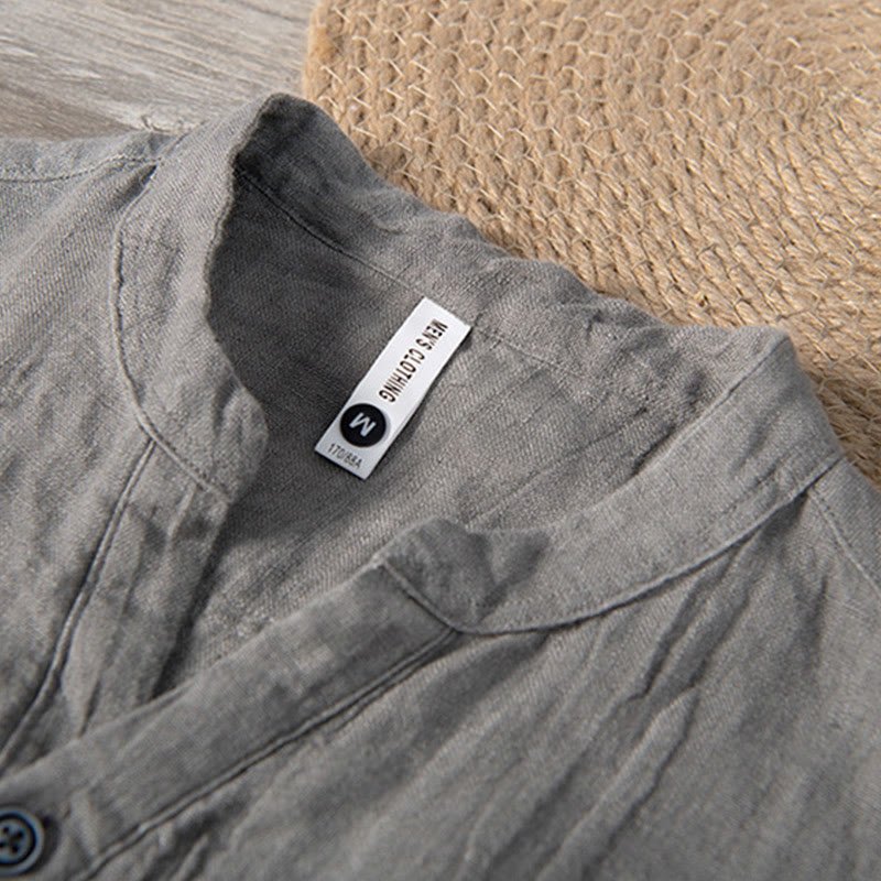 Short Sleeve Half Button Shirt