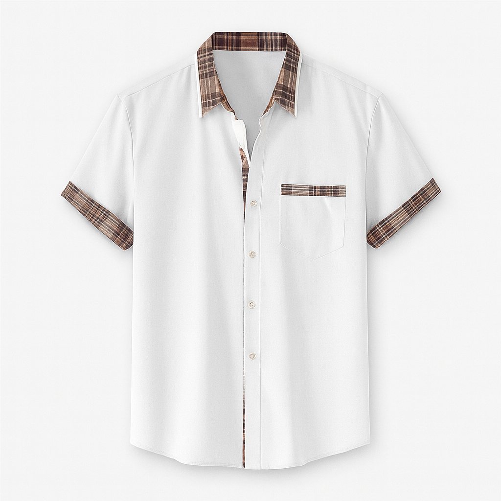 Short Sleeve Modern Style Shirt in Various Colors