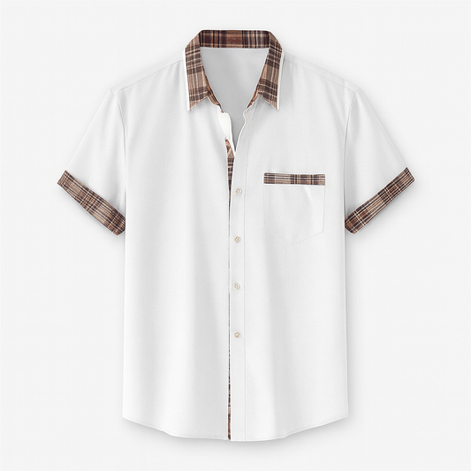 Short Sleeve Modern Style Shirt in Various Colors