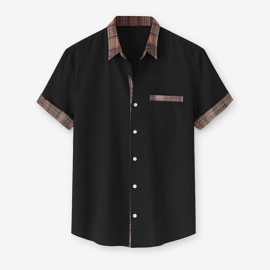 Short Sleeve Modern Style Shirt in Various Colors