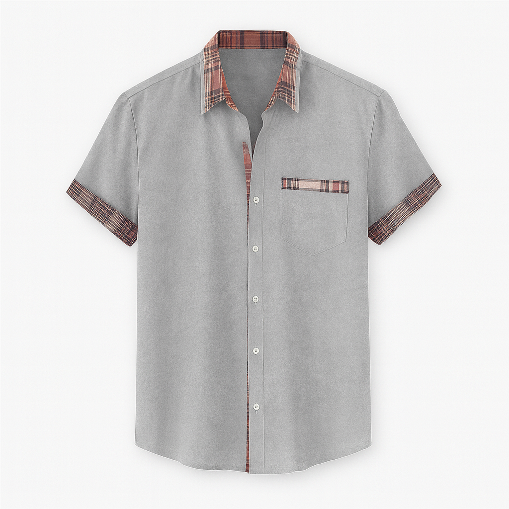 Short Sleeve Modern Style Shirt in Various Colors