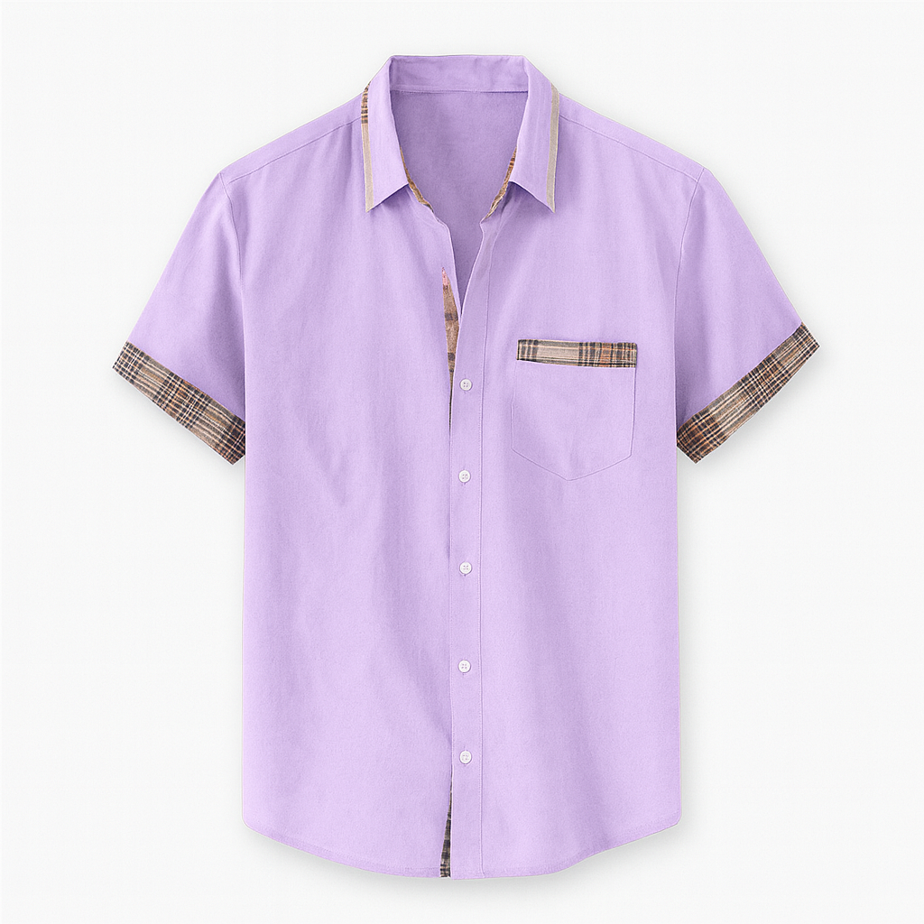 Short Sleeve Modern Style Shirt in Various Colors