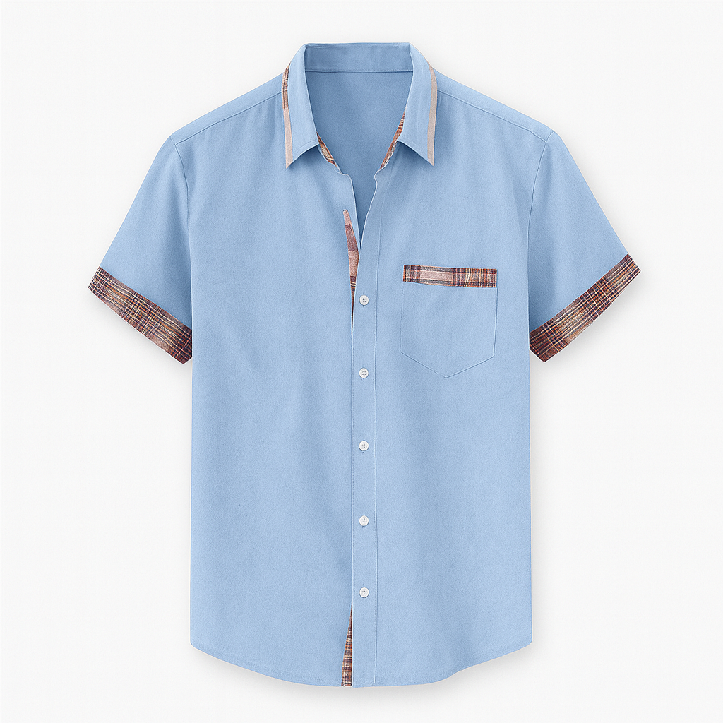 Short Sleeve Modern Style Shirt in Various Colors