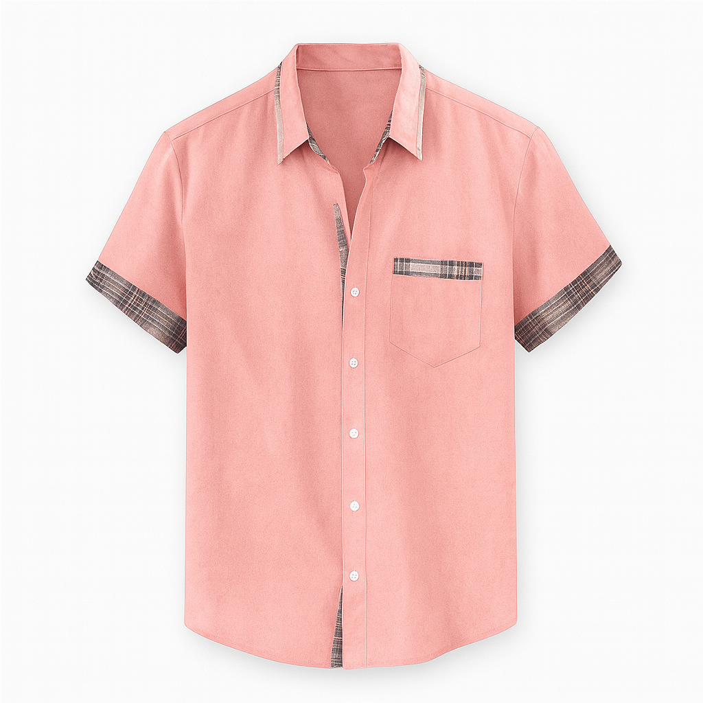 Short Sleeve Modern Style Shirt in Various Colors