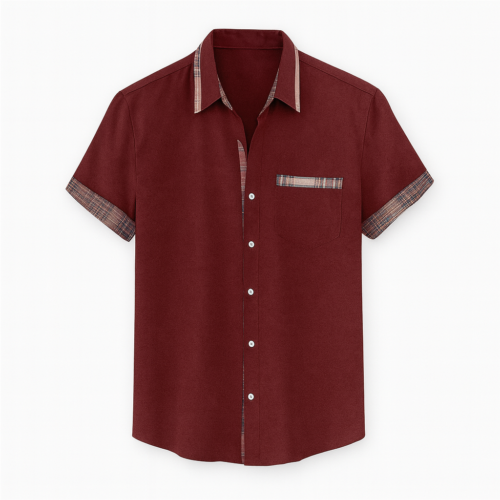 Short Sleeve Modern Style Shirt in Various Colors