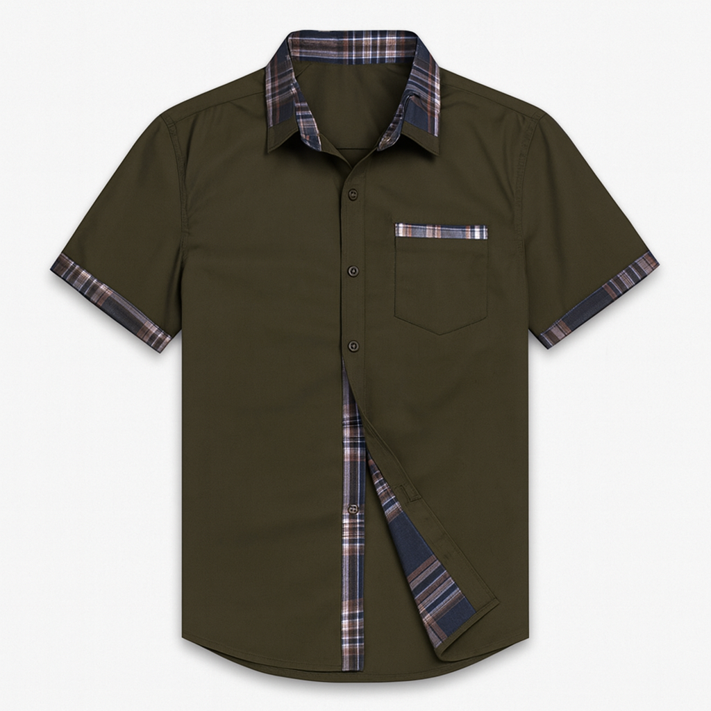 Short Sleeve Modern Style Shirt in Various Colors