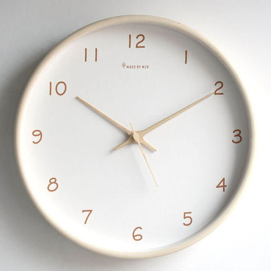 Silent Solid Wood Analog Wall Clock