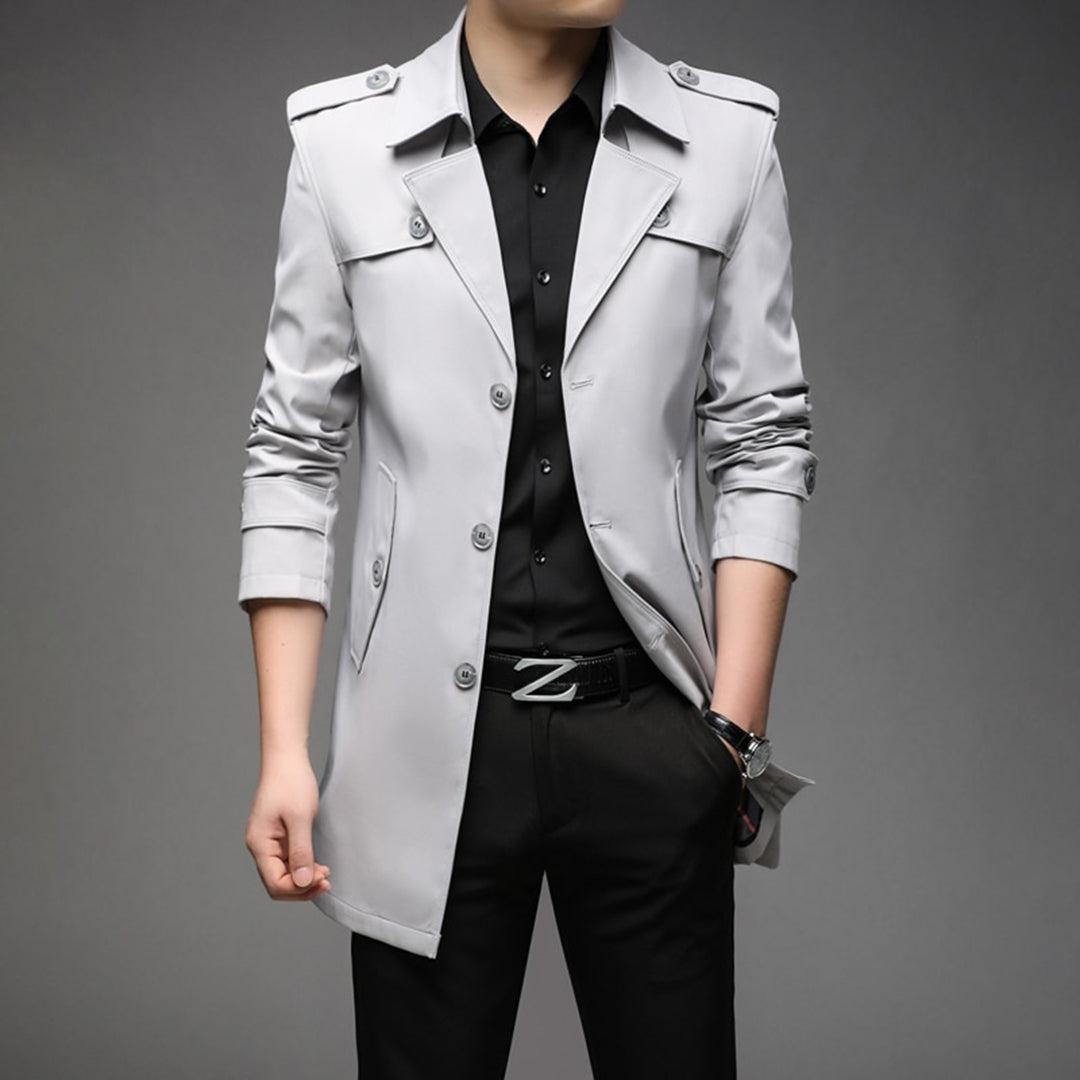 Single Breasted Lightweight Trench Coat