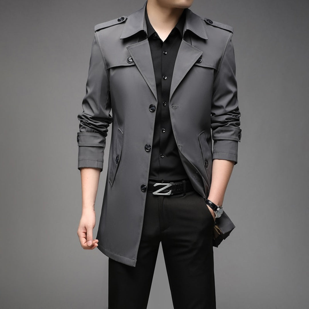 Single Breasted Lightweight Trench Coat