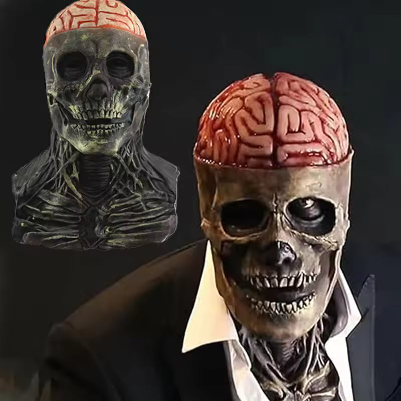 Skeleton Mask: Realistic Scary Skeleton Halloween Mask Costume