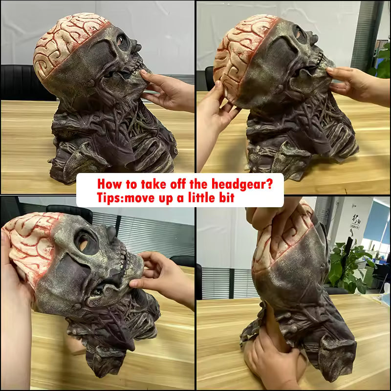 Skeleton Mask: Realistic Scary Skeleton Halloween Mask Costume
