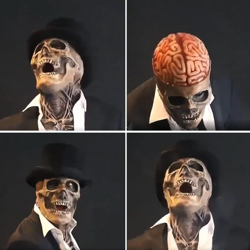 Skeleton Mask: Realistic Scary Skeleton Halloween Mask Costume