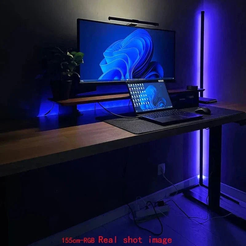 Sleek RGB Corner Lamp with Remote Control - Modern Lighting