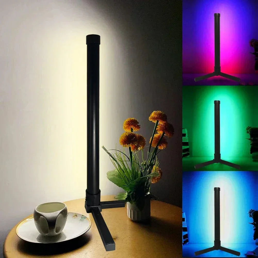 Sleek RGB Corner Lamp with Remote Control - Modern Lighting