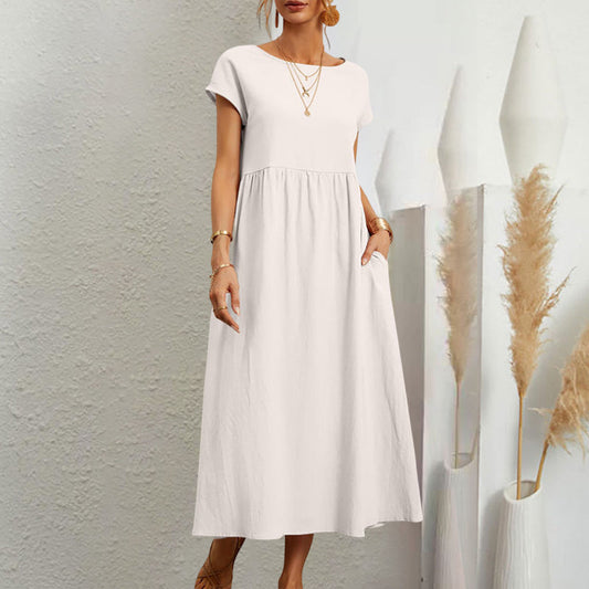Sleeveless A-line Summer Dress for Women