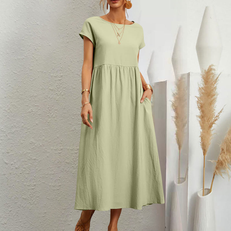 Sleeveless A-line Summer Dress for Women