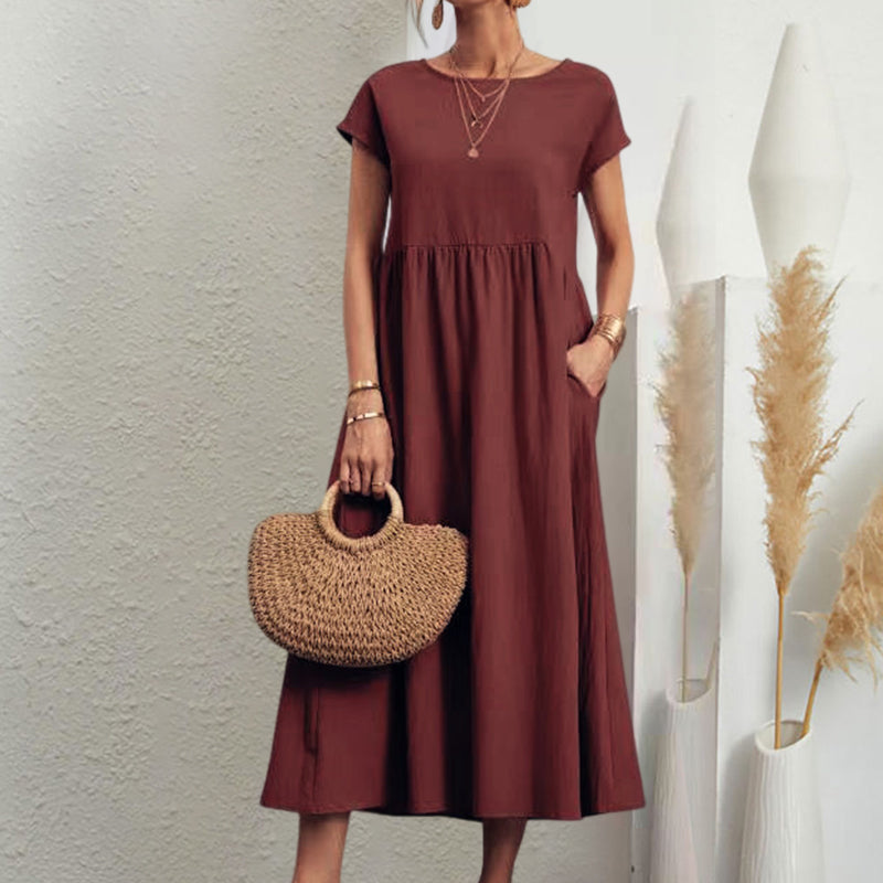 Sleeveless A-line Summer Dress for Women