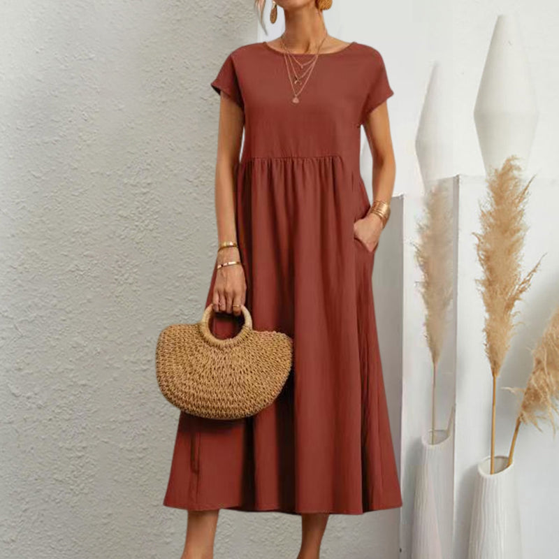 Sleeveless A-line Summer Dress for Women