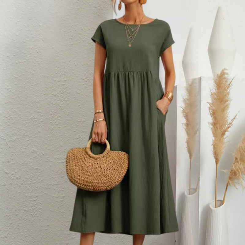 Sleeveless A-line Summer Dress for Women