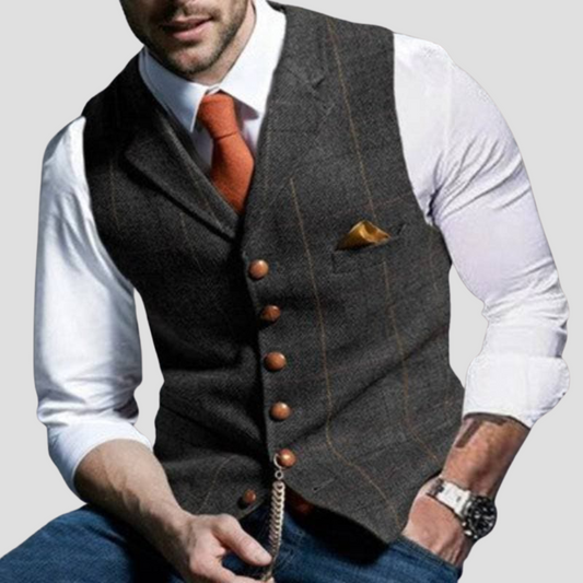 Sleeveless Dress Vest - Versatile Elegance Men
