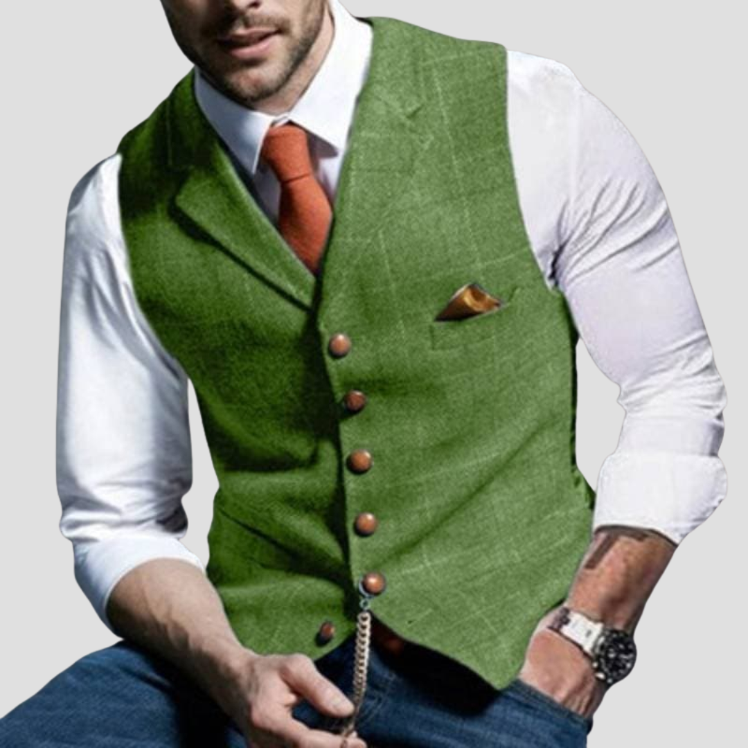 Sleeveless Dress Vest - Versatile Elegance Men