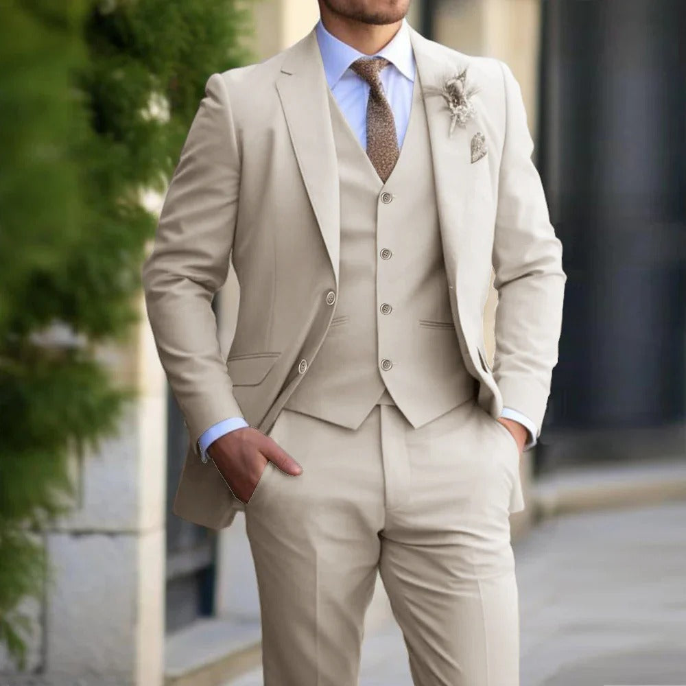 Slim Fit 3-Piece Formal Suit Set