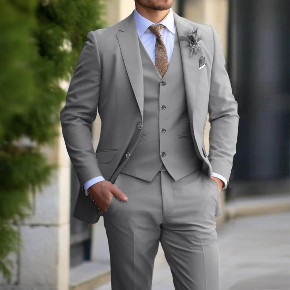 Slim Fit 3-Piece Formal Suit Set