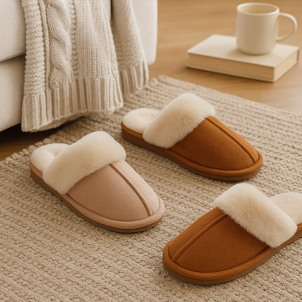 Slippers – warm and soft (Brown & Beige)
