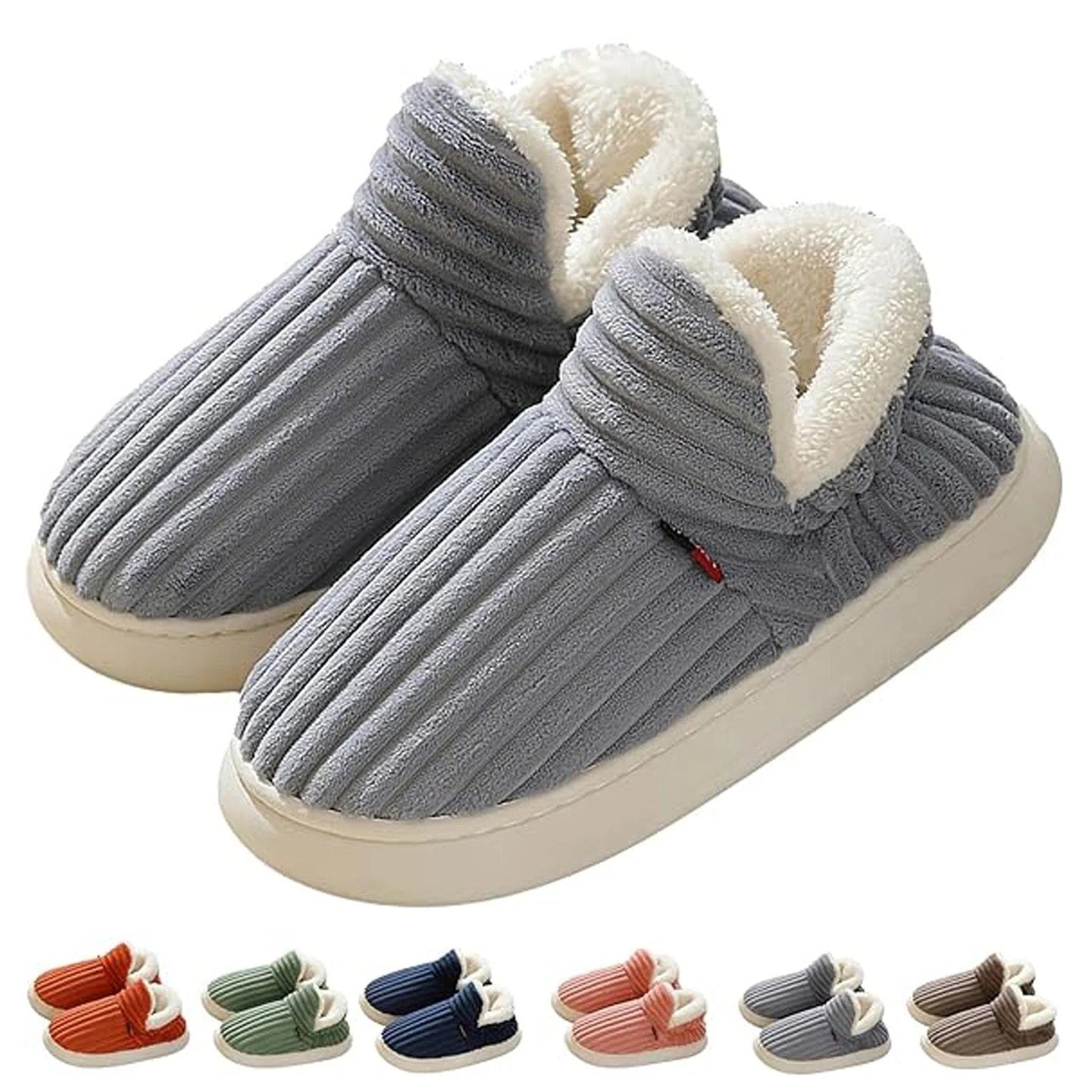 Slippers with soft lining and non-slip sole
