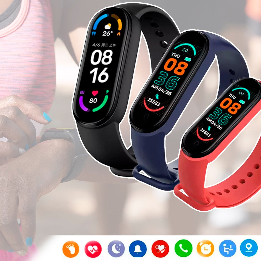 Smartwatch - with Pulse & Blood Pressure Monitor (Water and Dust Resistant)
