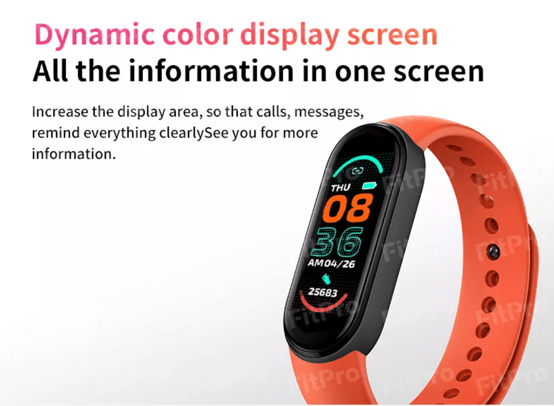 Smartwatch - with Pulse & Blood Pressure Monitor (Water and Dust Resistant)