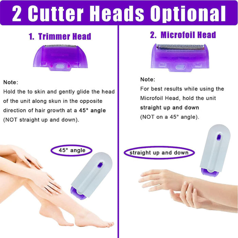 SmoothShaver - Multi-Purpose Smooth Gentle Pain-Free Hair Removal Shaver