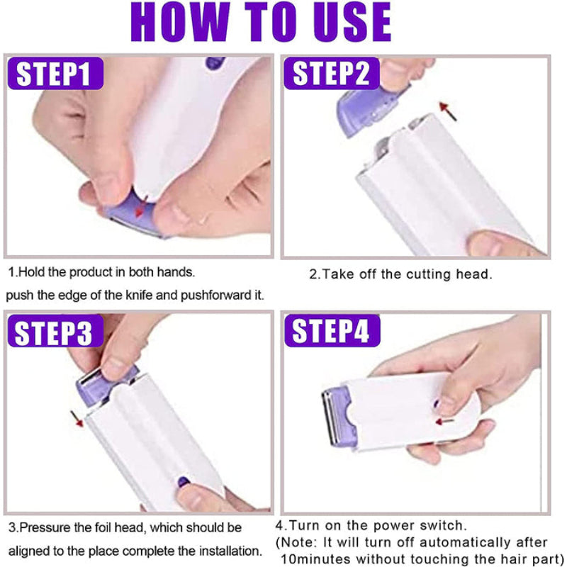 SmoothShaver - Multi-Purpose Smooth Gentle Pain-Free Hair Removal Shaver